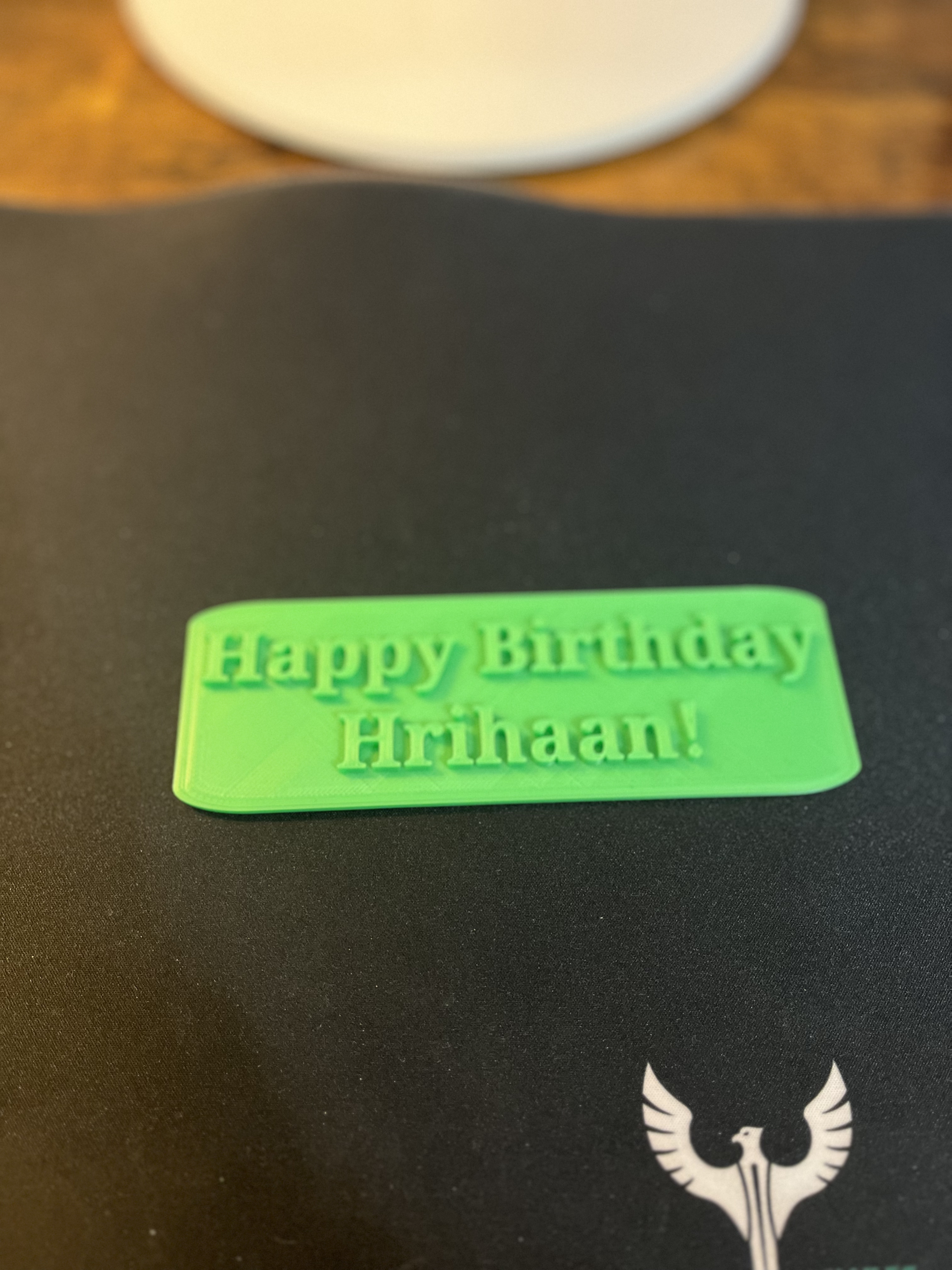 Birthday Name Plate